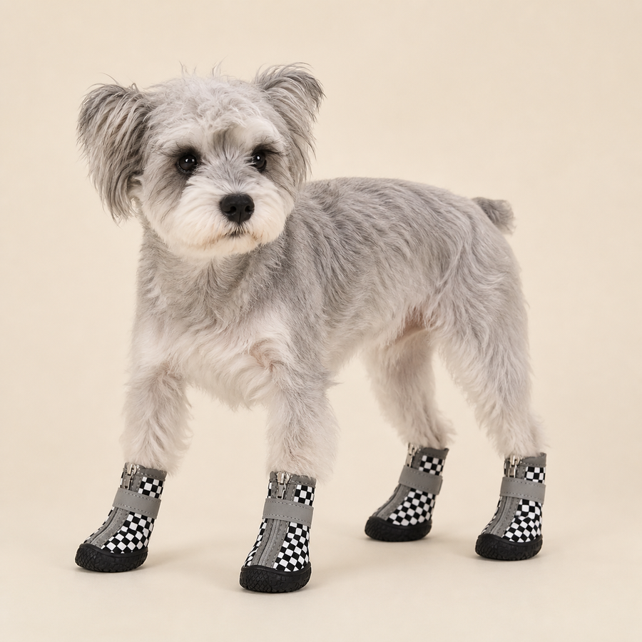 Pique-nique, vérifier, bottes pour chien